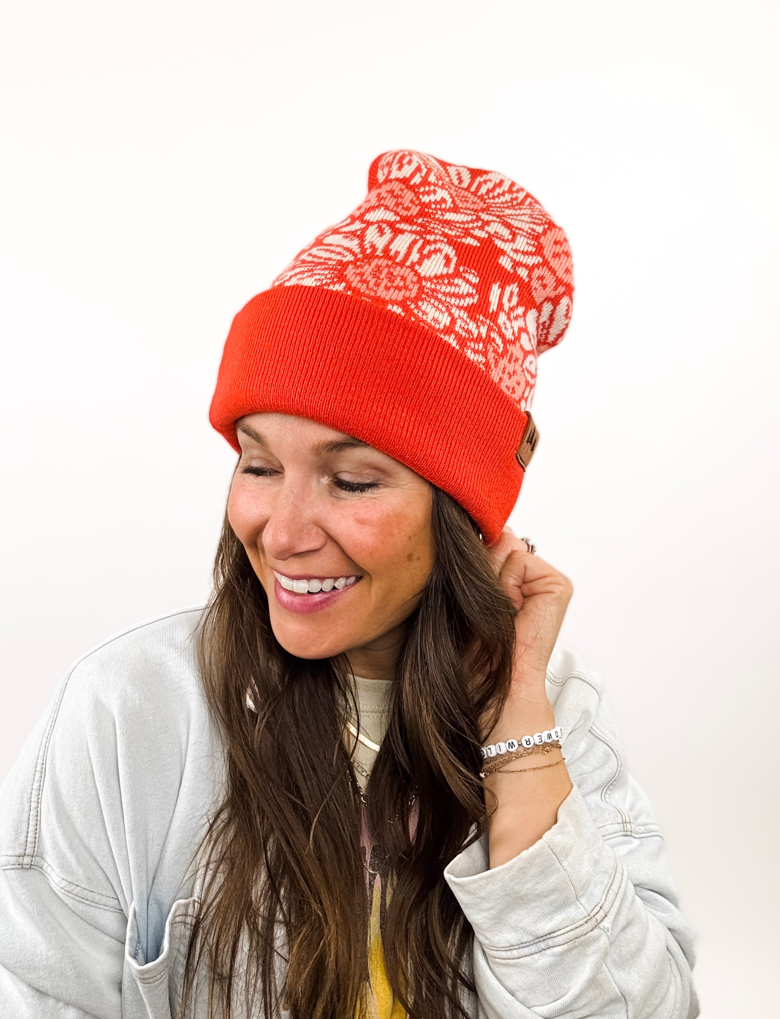 Plasma Beamz Hand-Knitted Chinelle Sunshine and Daisies Beanie Bloom Beanie Collection. CP 81 – Himalayan Artwear main image 4