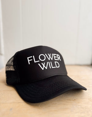 
                  
                    Flower Wild Trucker Hat ((Black & White))
                  
                