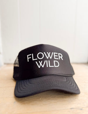 
                  
                    Flower Wild Trucker Hat ((Black & White))
                  
                