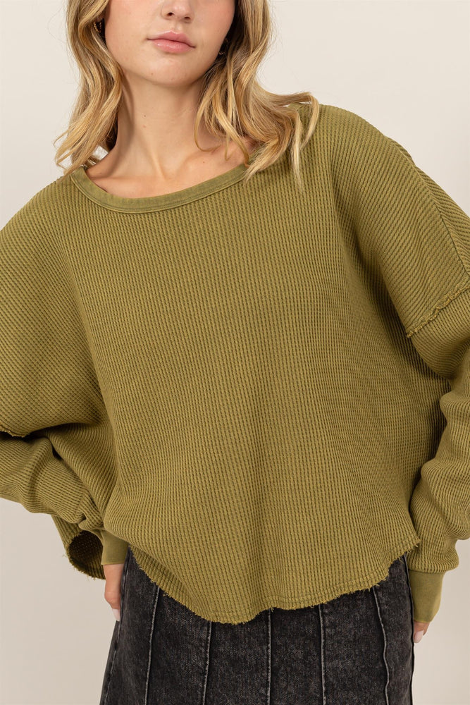 
                  
                    Aspen Waffle Knit ((moss))
                  
                