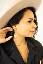 Fringe with Benefits Earrings ((Pink))