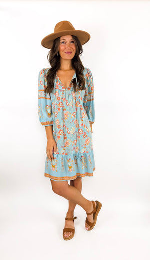 
                  
                    Garden Mini Dress (Sky)
                  
                