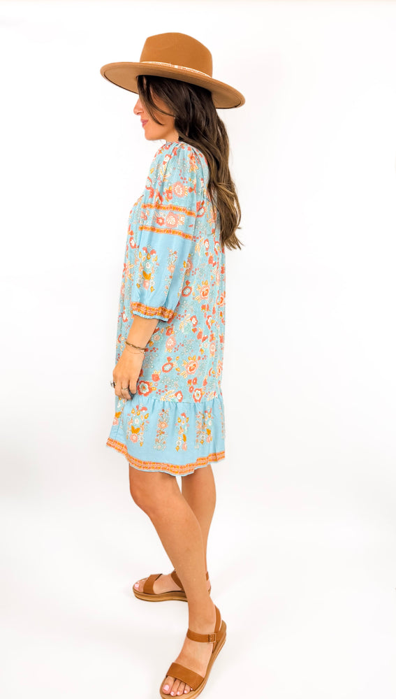 
                  
                    Garden Mini Dress (Sky)
                  
                