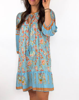 
                  
                    Garden Mini Dress (Sky)
                  
                