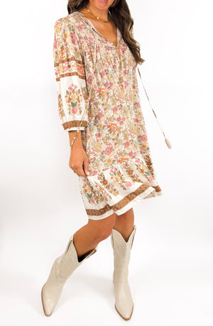 
                  
                    Garden Mini Dress (Beige)
                  
                