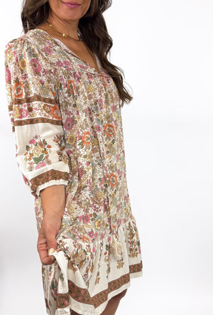 
                  
                    Garden Mini Dress (Beige)
                  
                