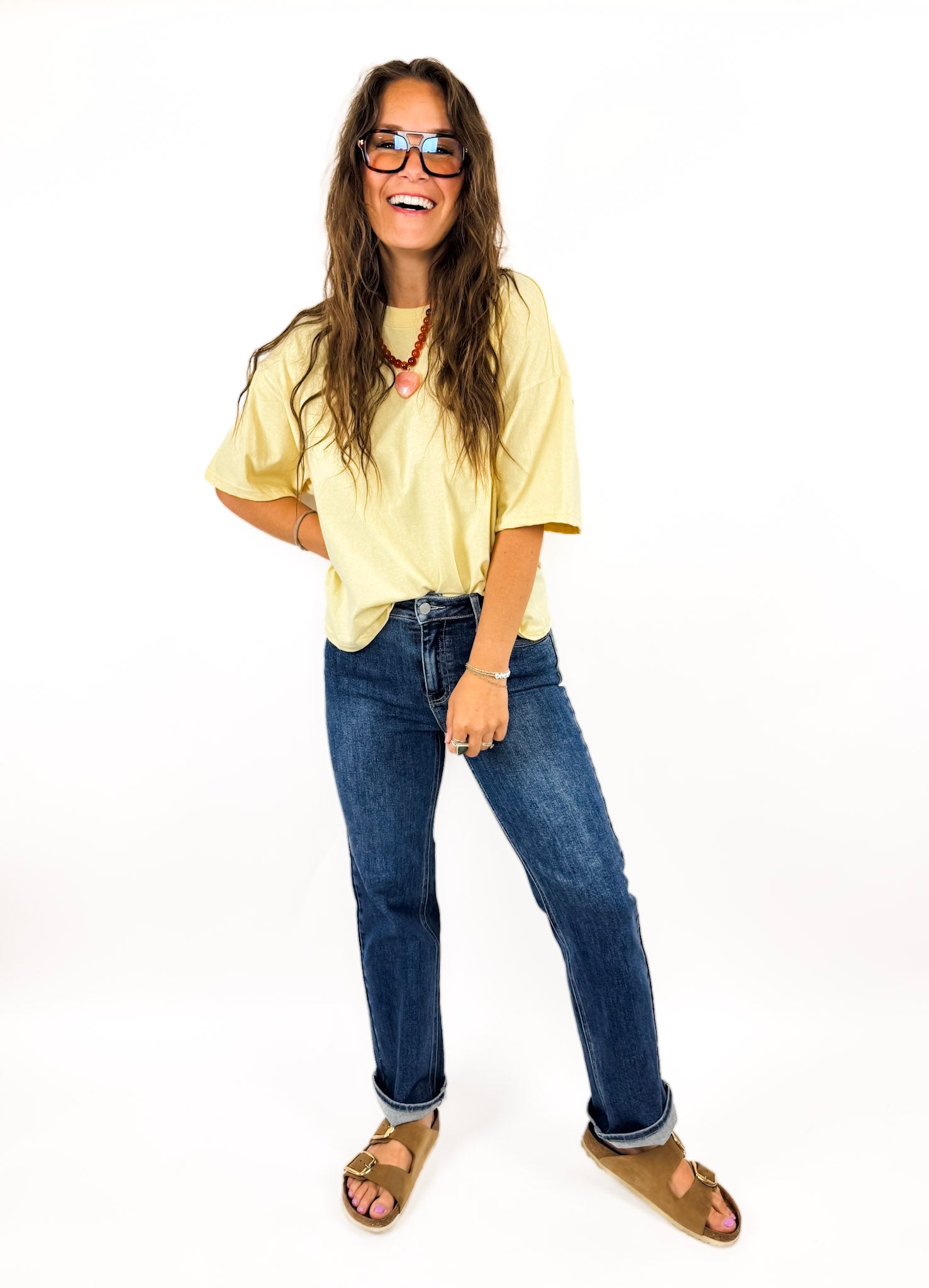 Brandy Tee (Butter Yellow) – Flower Wild