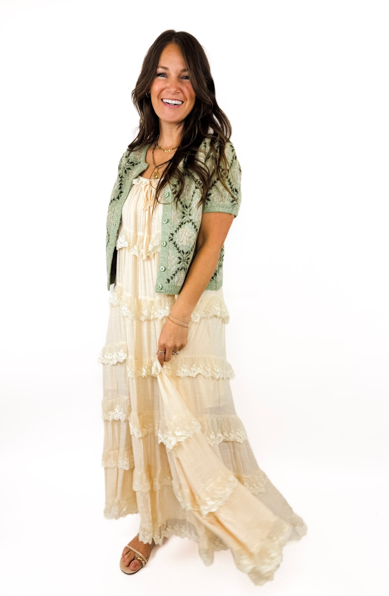 free people ethereal lace maxi dress Sweet Tea Maxi Dress by Free People in White, Size: XS