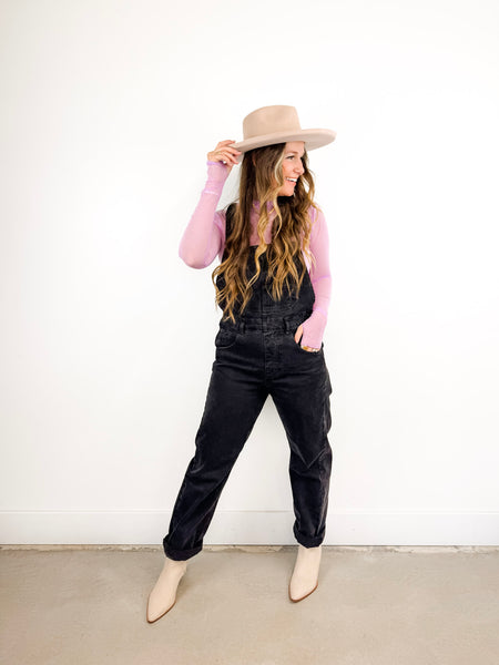 Ziggy Denim Overalls ((Mineral Black)) – Flower Wild