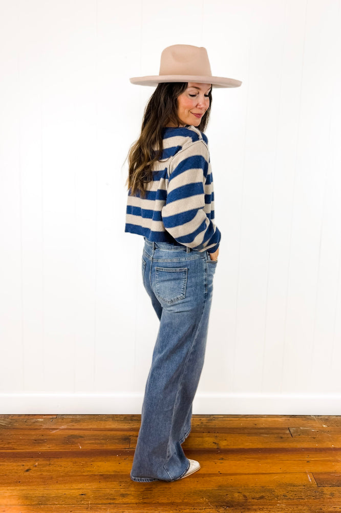 
                  
                    The Staple Wide Leg Denim
                  
                