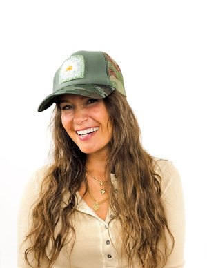 
                  
                    Granny Square Trucker Hat (Camo)
                  
                