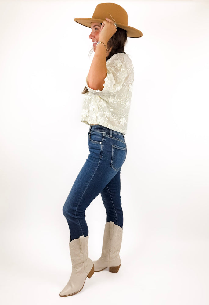 
                  
                    Floral Lace Tee
                  
                