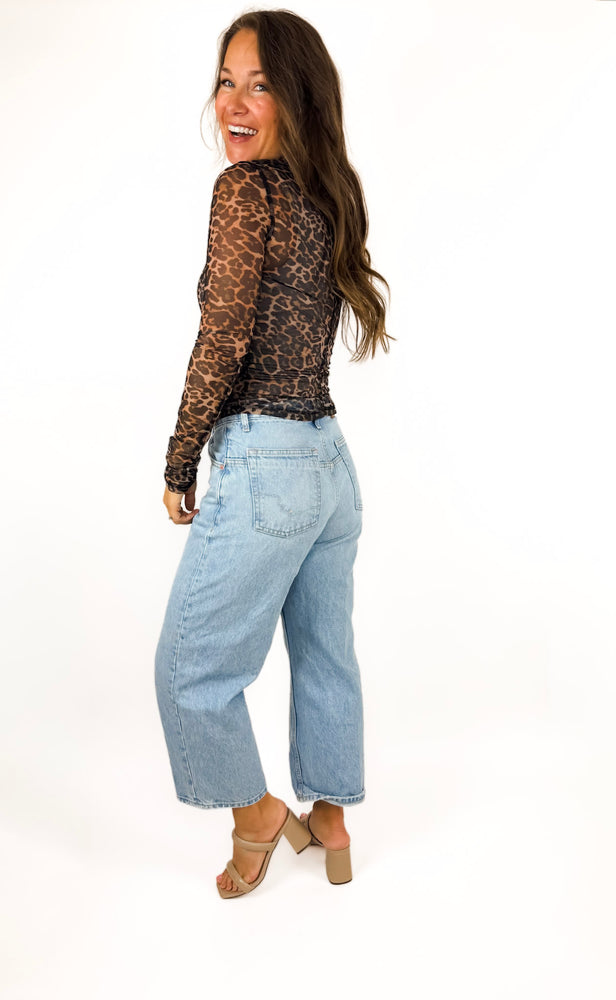 
                  
                    Jill Mesh Leopard Top
                  
                