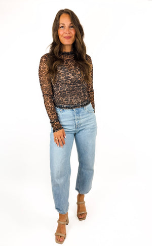 
                  
                    Jill Mesh Leopard Top
                  
                