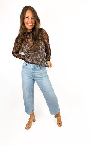 
                  
                    Jill Mesh Leopard Top
                  
                