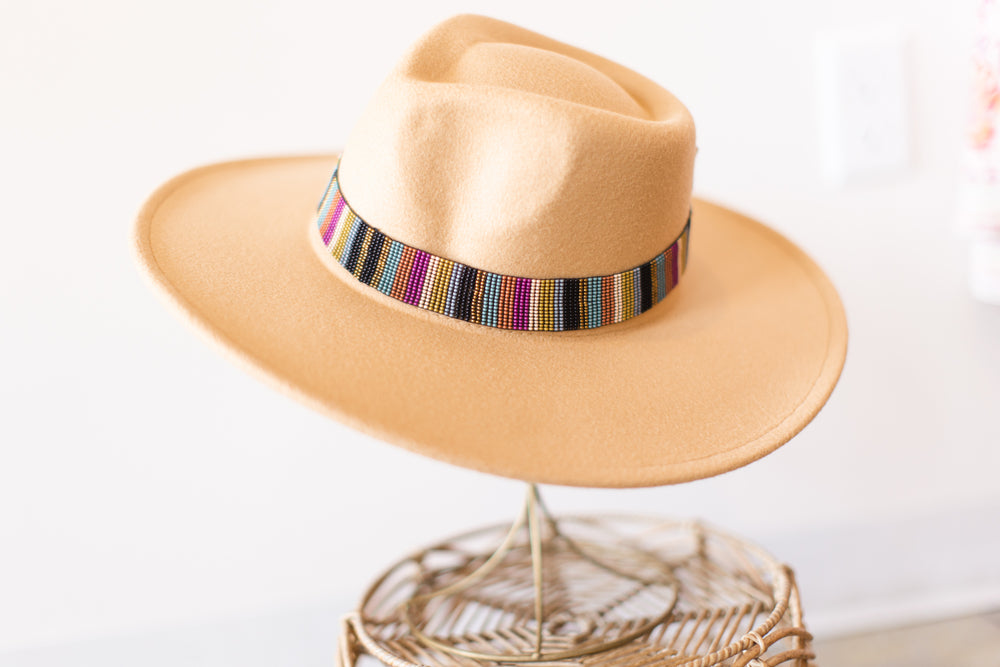 Vertical Stripe Multi Wide Hat Band