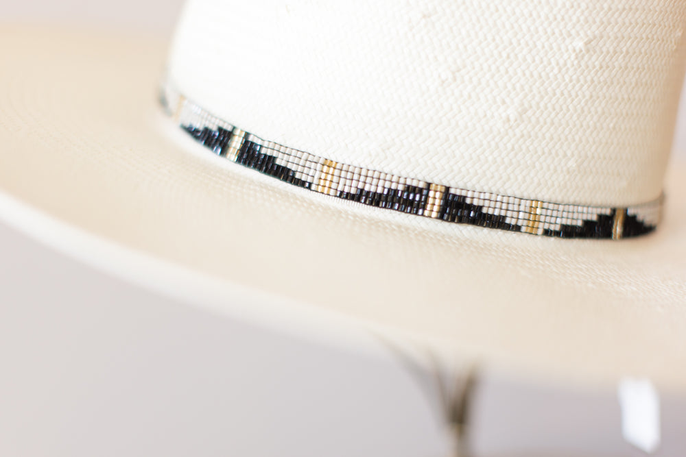 Ink + Alloy Women's Beaded Diamond Pattern Hat Band