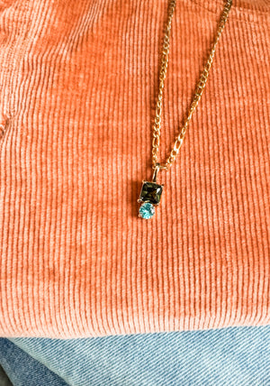 
                  
                    Drop Stone Necklace
                  
                