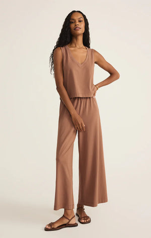 
                  
                    Sloane V-neck Tank - Teakwood
                  
                