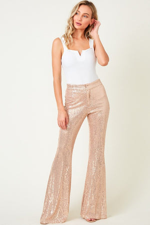 Buy RSVP by Nykaa Fashion Black Sequin High Waist Fit And Flare Trousers  Online