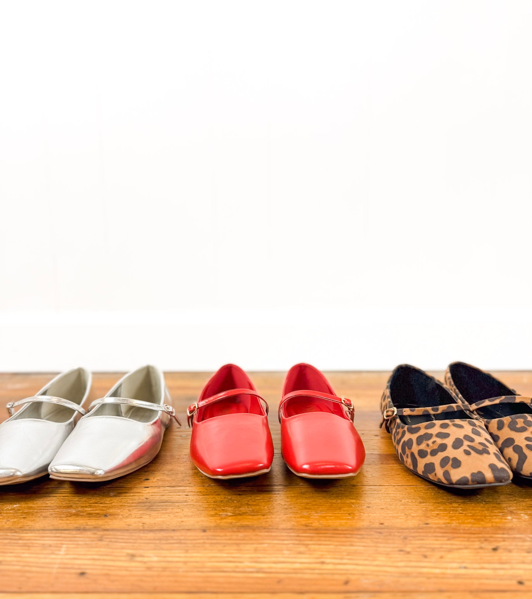 Mary Jane Ballet Flat ((Silver)) – Flower Wild
