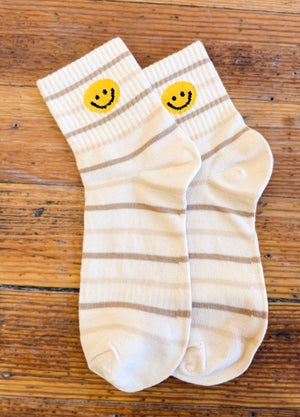 
                  
                    Happy Stripe Sock
                  
                