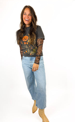 
                  
                    Jill Mesh Leopard Top
                  
                