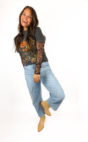 
                  
                    Jill Mesh Leopard Top
                  
                