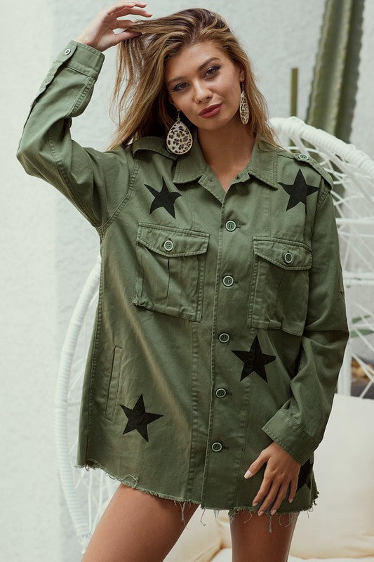 
                  
                    Star Utility Jacket ((olive))
                  
                