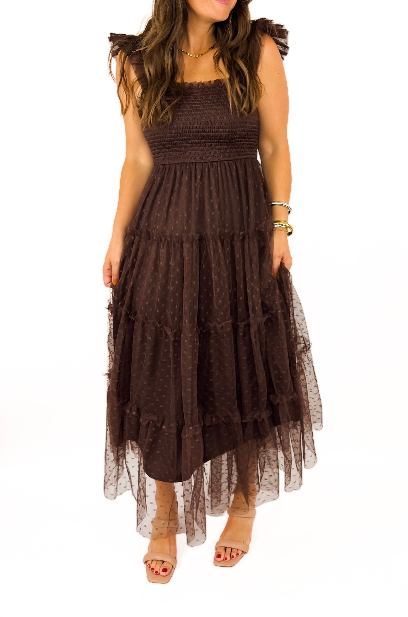 Mocha Dress – Flower Wild