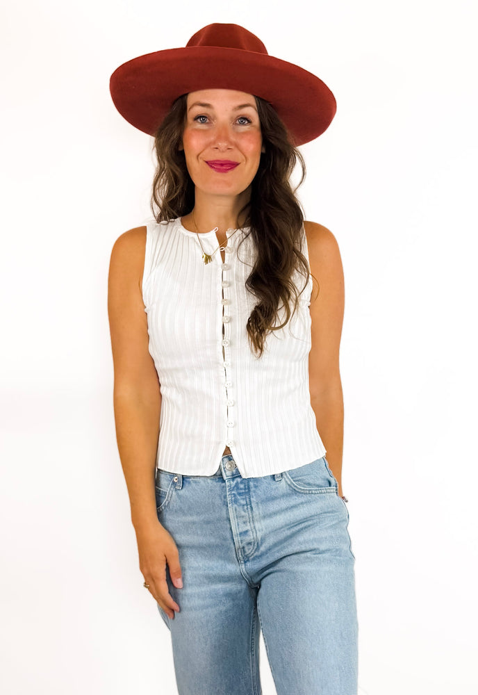 
                  
                    Tilly Vest (White)
                  
                
