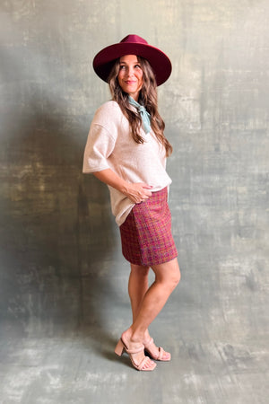 
                  
                    Tweed Mini Skirt
                  
                