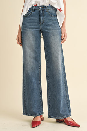 
                  
                    The Staple Wide Leg Denim
                  
                