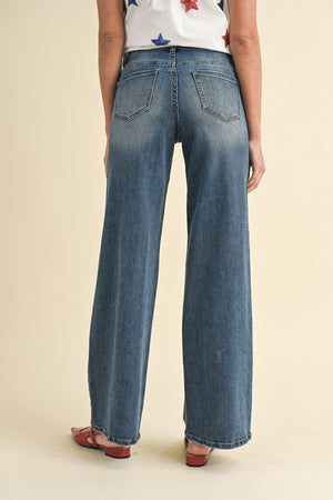 
                  
                    The Staple Wide Leg Denim
                  
                