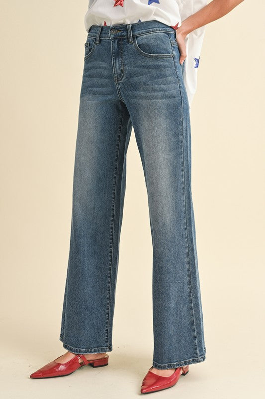 
                  
                    The Staple Wide Leg Denim
                  
                