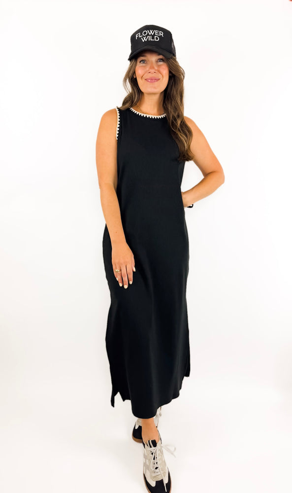 
                  
                    Delamer Midi Dress - Black
                  
                