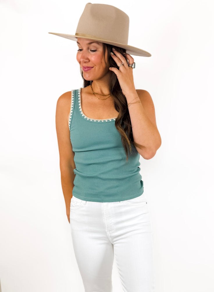 
                  
                    Jaidynn Tank - Teal
                  
                
