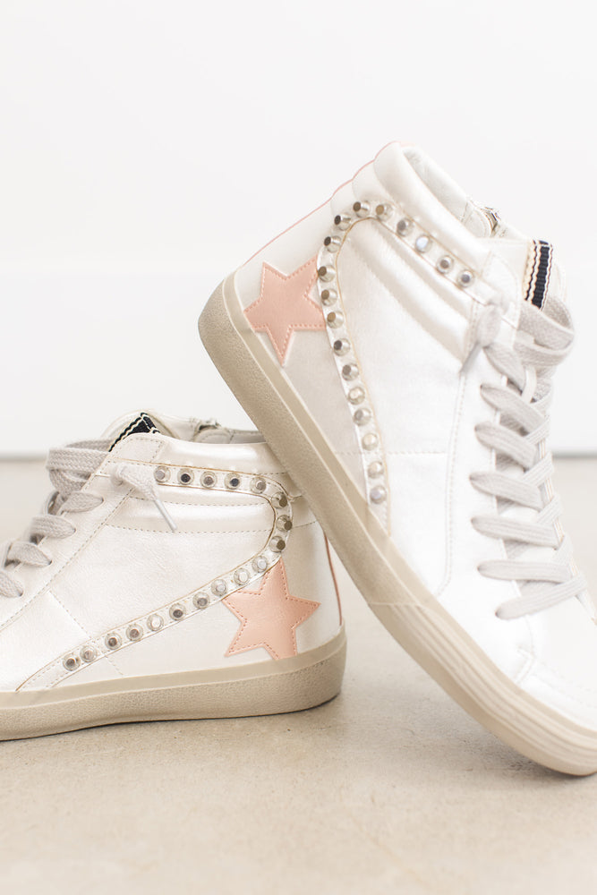 Pearl Pink High-Top Star Sneaker – Flower Wild