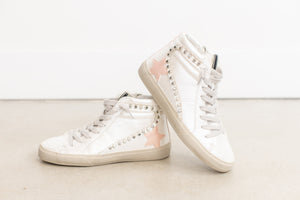 
                  
                    Pearl Pink High-Top Star Sneaker
                  
                