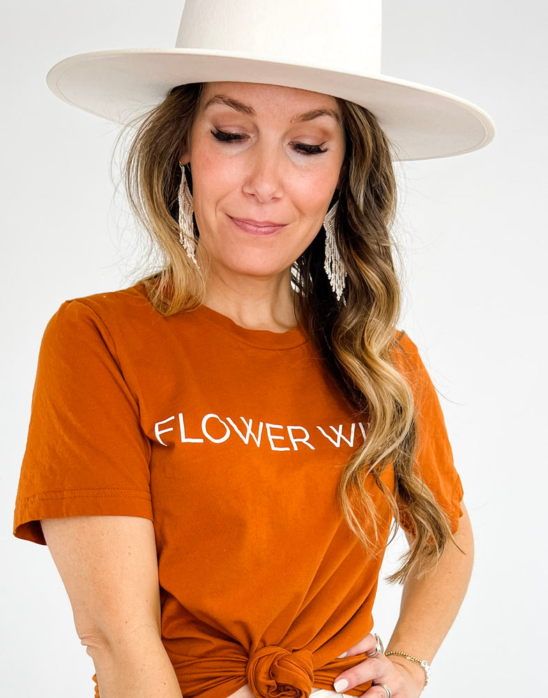 FLOWER WILD tee ((orange))