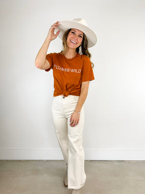 
                  
                    FLOWER WILD tee ((orange))
                  
                
