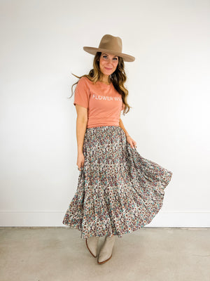 
                  
                    FLOWER WILD tee ((peachy coral))
                  
                